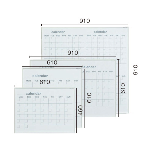 ホワイトカラーフレーム カレンダーボード Iii Store