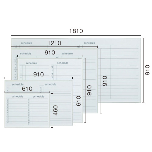 ホワイトカラーフレーム スケジュールボード Iii Store