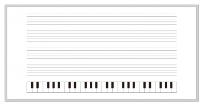 五線譜ホワイトボード